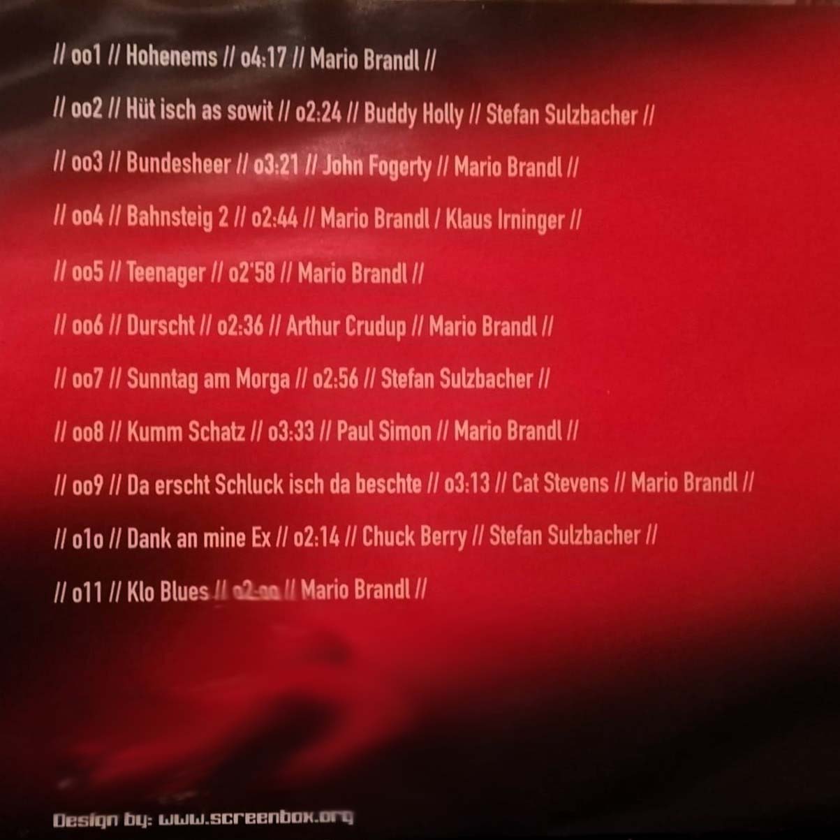 Rauschfrei - Mundart (Back)